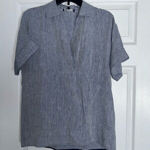 Lafayette 148 linen tunic